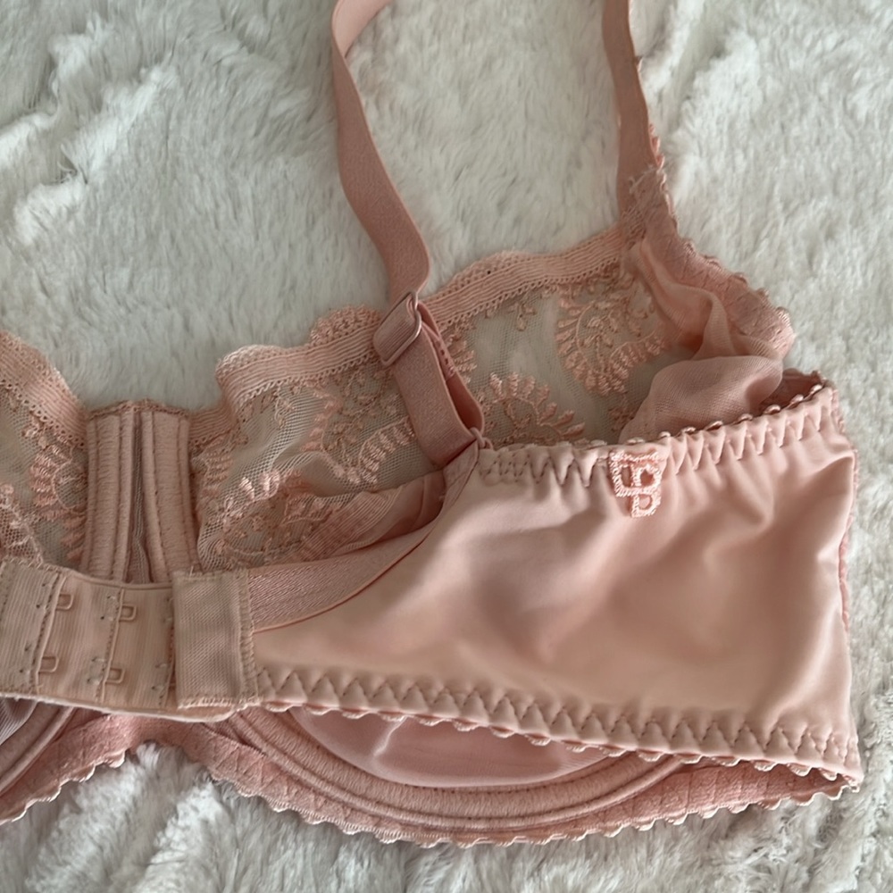 Louis Braco Paris 36E Unlined Wire Pink Bra - Picture 10 of 10